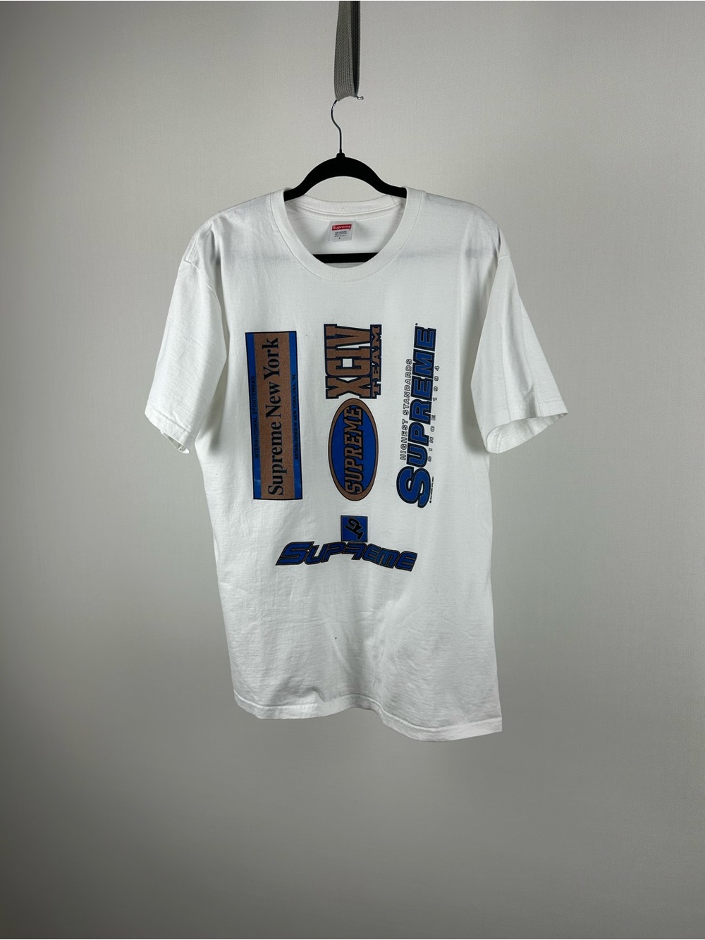Supreme XCV Team Graphic T-Shirt White Size L Made In USA NYC 2021